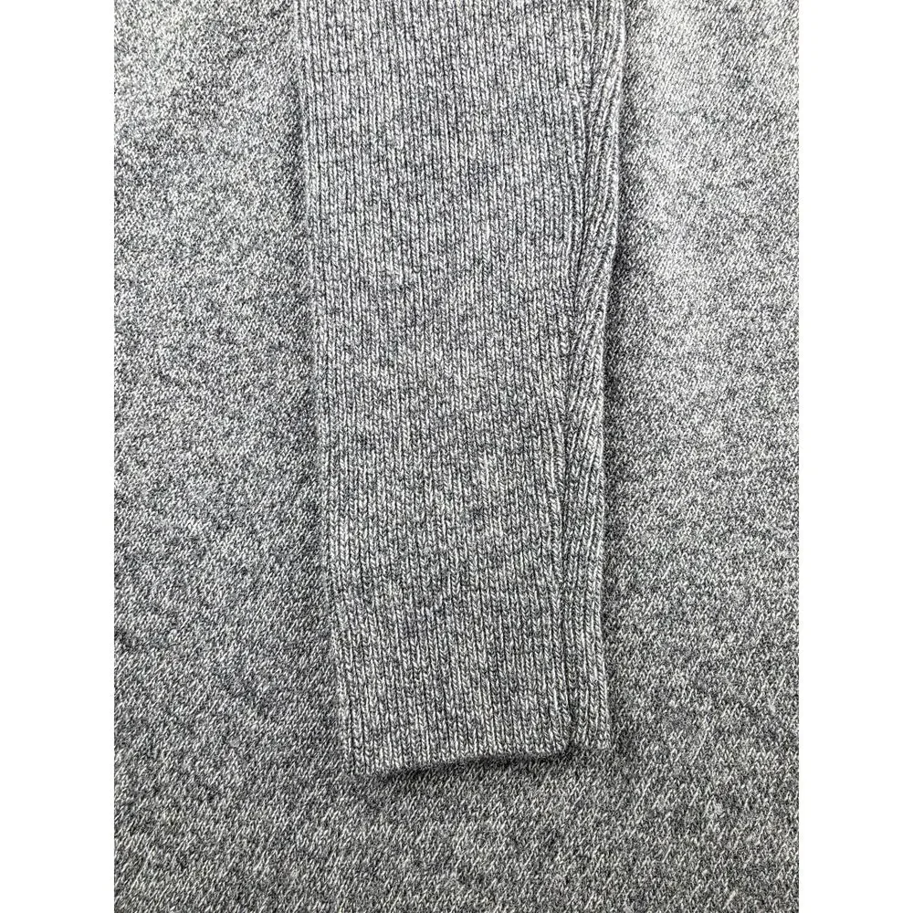 Brown Allan Gray Merino Wool Cashmere Scoop Neck Sweater Size Small